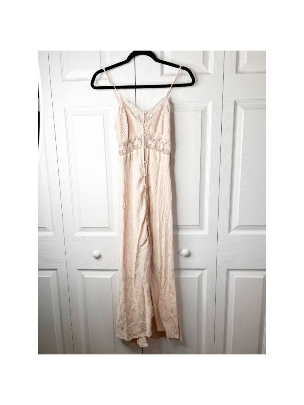 ASTR The Label Dream Catcher Cream Lace Sleeveless Maxi Dress Women's X-Small XS